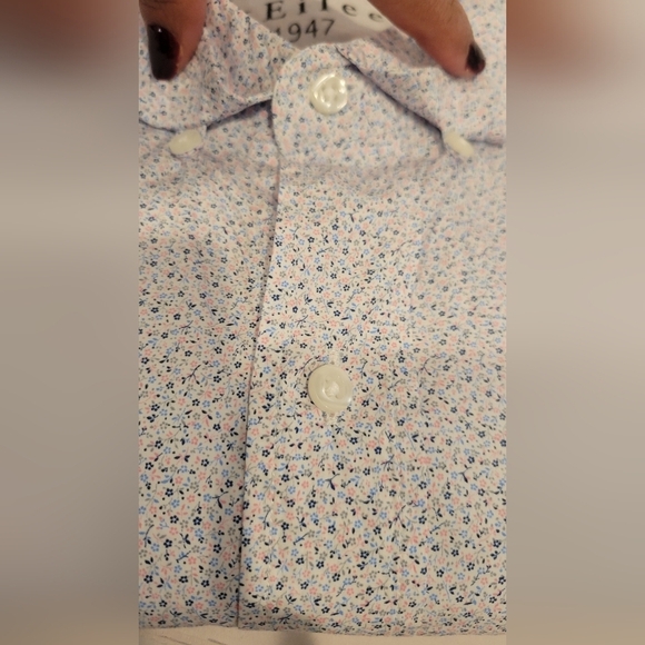 FRANK AND EILEEN Finbar Style Floral Print Button up Cotton Shirt Sz L - Picture 6 of 13